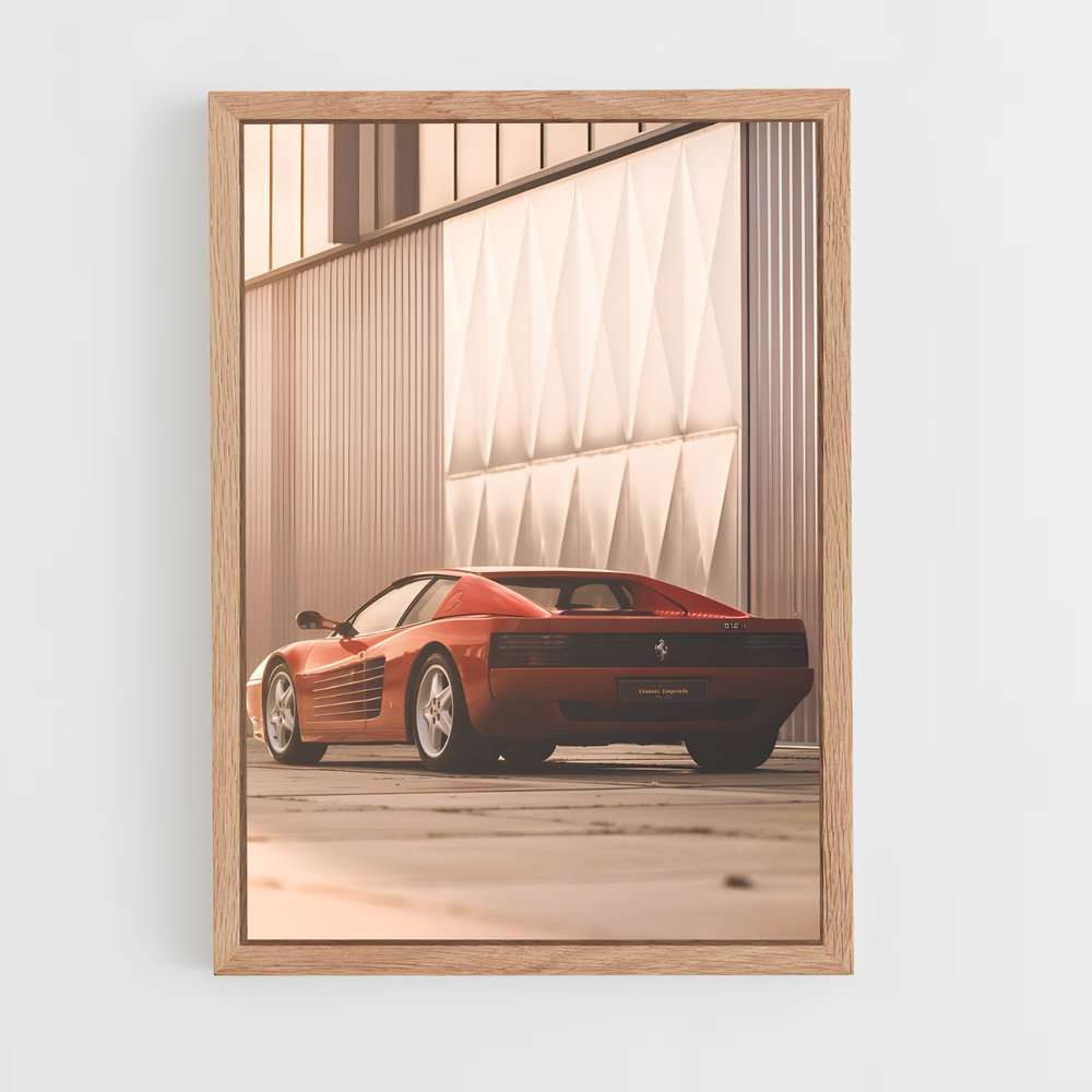 Poster Vitesse élégance épurées – affiche Ferrari (vue 4)